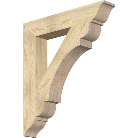 Ekena Millwork Olympic Traditional Rough Sawn Bracket, Douglas Fir, 6"W x 36"D x 40"H BKT06X36X40OLY01RDF